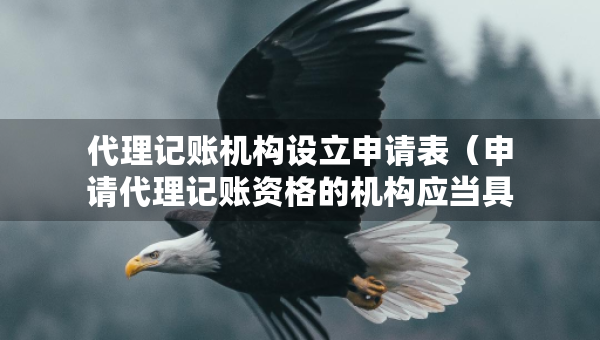 代理記賬機(jī)構(gòu)設(shè)立申請(qǐng)表（申請(qǐng)代理記賬資格的機(jī)構(gòu)應(yīng)當(dāng)具備哪些條件）