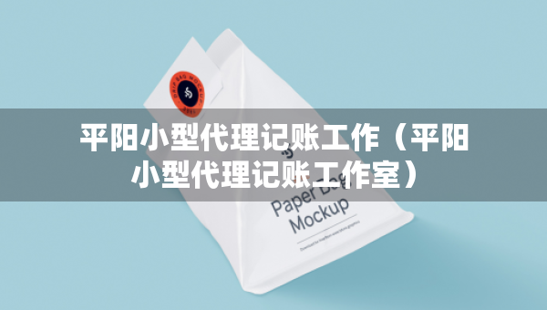 平陽小型代理記賬工作（平陽小型代理記賬工作室）