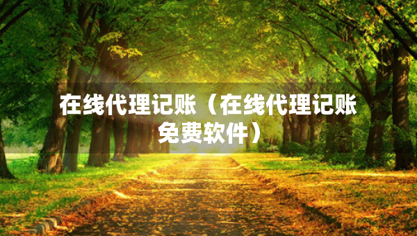 在線代理記賬（在線代理記賬免費(fèi)軟件）