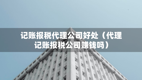 記賬報(bào)稅代理公司好處（代理記賬報(bào)稅公司賺錢嗎）