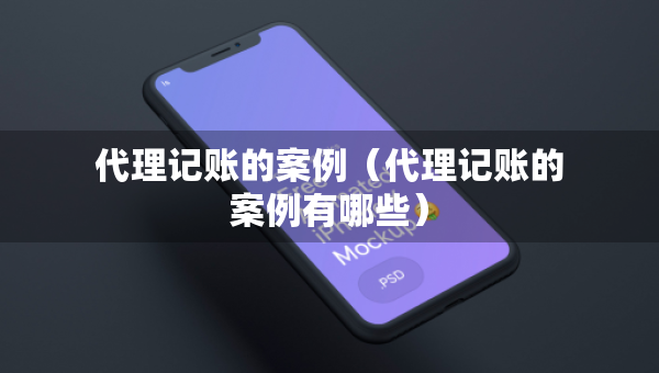 代理記賬的案例（代理記賬的案例有哪些）