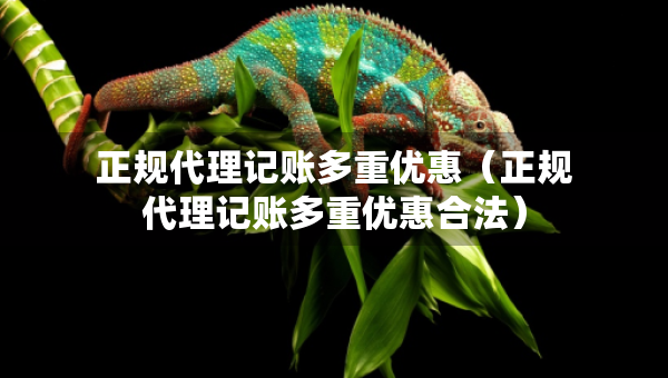 正規(guī)代理記賬多重優(yōu)惠（正規(guī)代理記賬多重優(yōu)惠合法）
