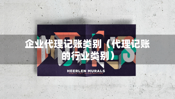企業(yè)代理記賬類別（代理記賬的行業(yè)類別）