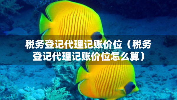 稅務登記代理記賬價位（稅務登記代理記賬價位怎么算）