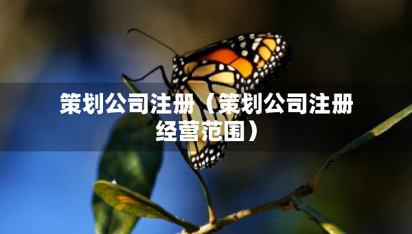 策劃公司注冊（策劃公司注冊經(jīng)營范圍）