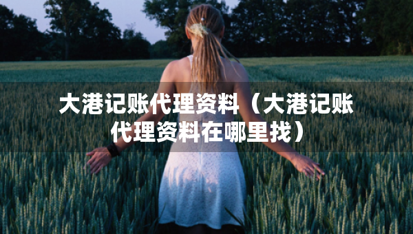 大港記賬代理資料（大港記賬代理資料在哪里找）