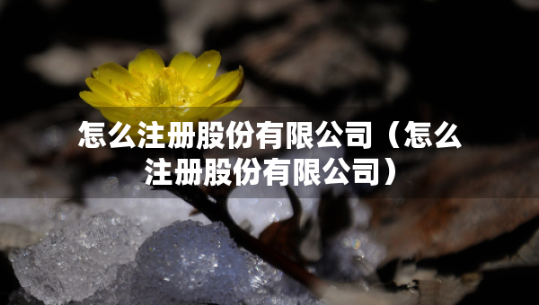 怎么注冊(cè)股份有限公司（怎么注冊(cè)股份有限公司）