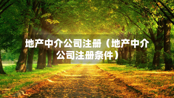 地產(chǎn)中介公司注冊（地產(chǎn)中介公司注冊條件）