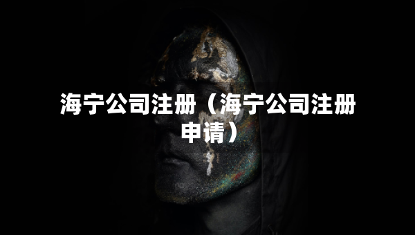 海寧公司注冊（海寧公司注冊申請）