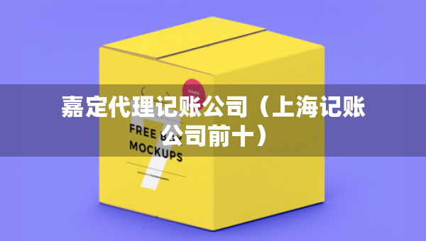 嘉定代理記賬公司（上海記賬公司前十）