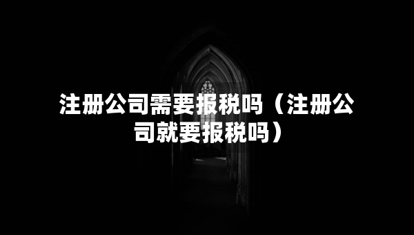 注冊(cè)公司需要報(bào)稅嗎（注冊(cè)公司就要報(bào)稅嗎）