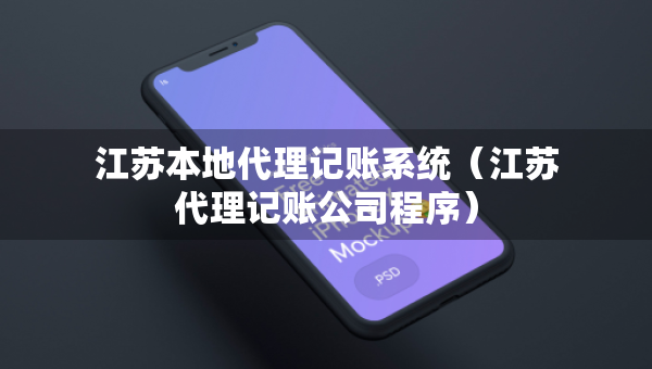 江蘇本地代理記賬系統(tǒng)（江蘇代理記賬公司程序）