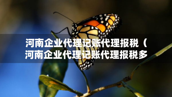 河南企業(yè)代理記賬代理報稅（河南企業(yè)代理記賬代理報稅多少）