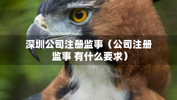 深圳公司注冊監(jiān)事（公司注冊 監(jiān)事 有什么要求）