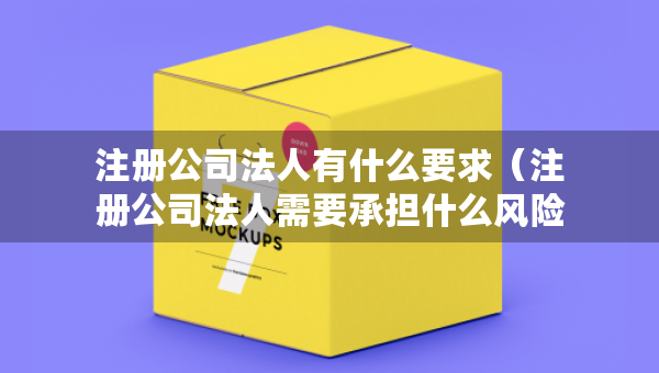 注冊公司法人有什么要求（注冊公司法人需要承擔什么風險）
