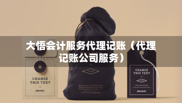 大悟會計服務代理記賬（代理記賬公司服務）