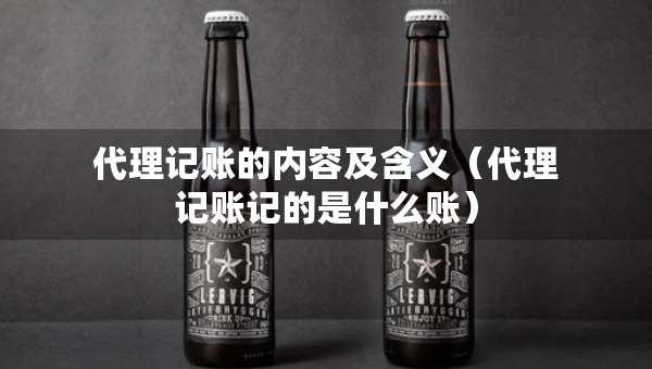 代理記賬的內(nèi)容及含義（代理記賬記的是什么賬）