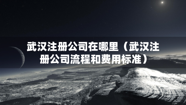武漢注冊(cè)公司在哪里（武漢注冊(cè)公司流程和費(fèi)用標(biāo)準(zhǔn)）