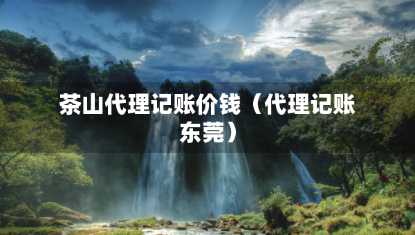 茶山代理記賬價錢（代理記賬東莞）