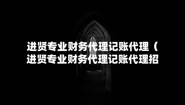 進(jìn)賢專業(yè)財(cái)務(wù)代理記賬代理（進(jìn)賢專業(yè)財(cái)務(wù)代理記賬代理招聘）