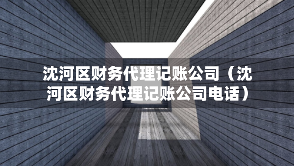 沈河區(qū)財務代理記賬公司（沈河區(qū)財務代理記賬公司電話）