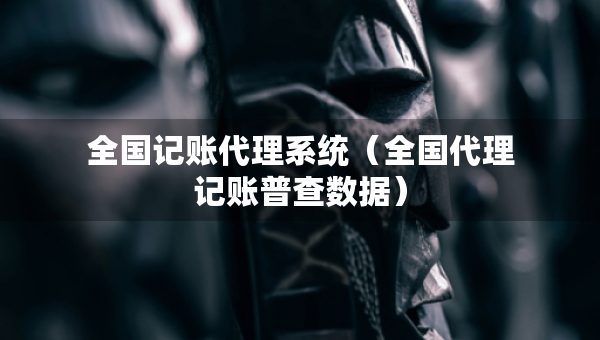 全國記賬代理系統(tǒng)（全國代理記賬普查數據）