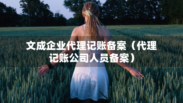 文成企業(yè)代理記賬備案（代理記賬公司人員備案）