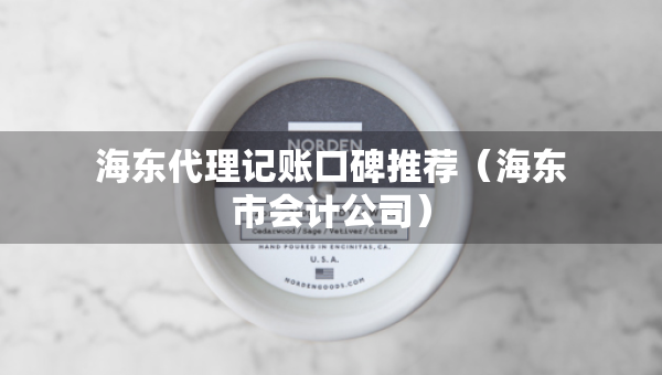 海東代理記賬口碑推薦（海東市會計公司）