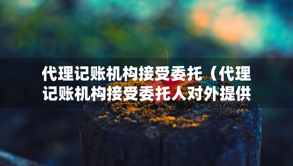 代理記賬機(jī)構(gòu)接受委托（代理記賬機(jī)構(gòu)接受委托人對(duì)外提供財(cái)務(wù)報(bào)表時(shí)）
