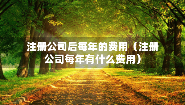 注冊公司后每年的費用（注冊公司每年有什么費用）