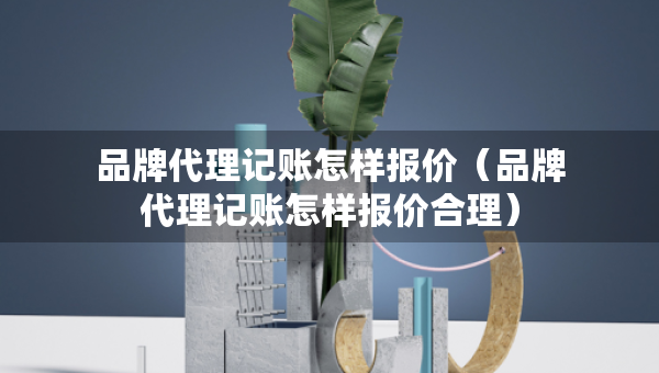 品牌代理記賬怎樣報價（品牌代理記賬怎樣報價合理）