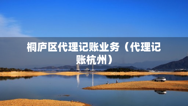 桐廬區(qū)代理記賬業(yè)務(wù)（代理記賬杭州）