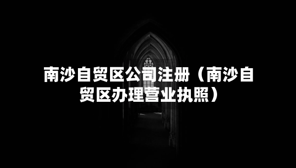 南沙自貿(mào)區(qū)公司注冊（南沙自貿(mào)區(qū)辦理營業(yè)執(zhí)照）