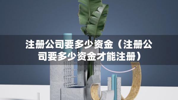 注冊(cè)公司要多少資金（注冊(cè)公司要多少資金才能注冊(cè)）