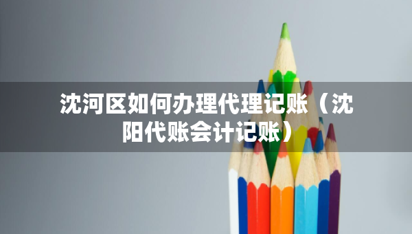沈河區(qū)如何辦理代理記賬（沈陽代賬會(huì)計(jì)記賬）