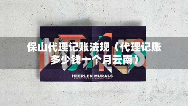 保山代理記賬法規(guī)（代理記賬多少錢一個月云南）