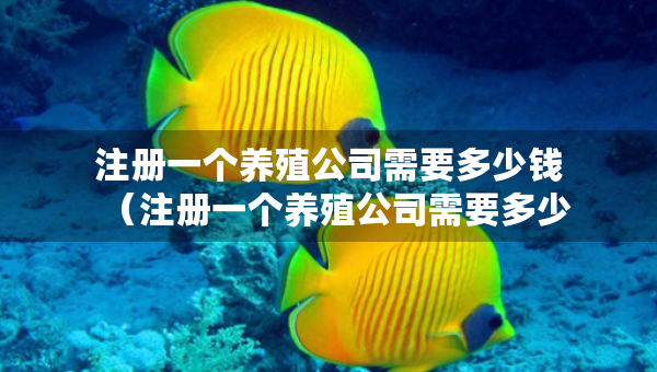 注冊一個養(yǎng)殖公司需要多少錢（注冊一個養(yǎng)殖公司需要多少錢有賣保險的嗎）