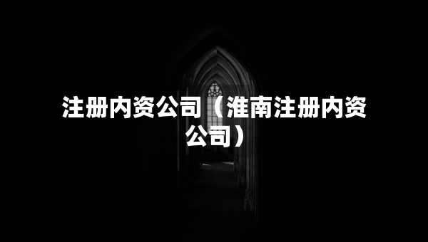 注冊內(nèi)資公司（淮南注冊內(nèi)資公司）