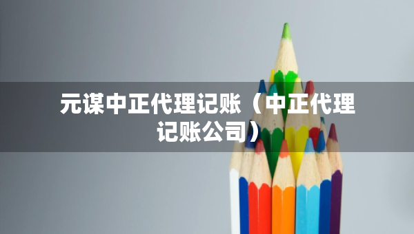 元謀中正代理記賬（中正代理記賬公司）