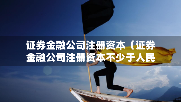 證券金融公司注冊資本（證券金融公司注冊資本不少于人民幣多少億元）