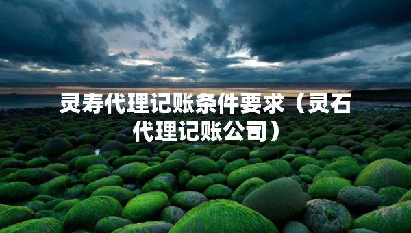 靈壽代理記賬條件要求（靈石代理記賬公司）