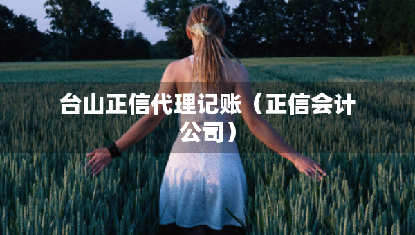 臺山正信代理記賬（正信會計公司）