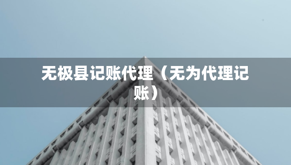 無極縣記賬代理（無為代理記賬）