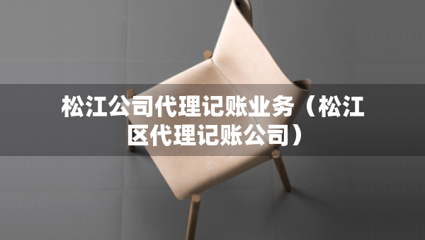 松江公司代理記賬業(yè)務(wù)（松江區(qū)代理記賬公司）
