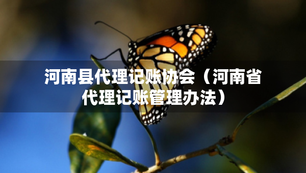 河南縣代理記賬協(xié)會(huì)（河南省代理記賬管理辦法）