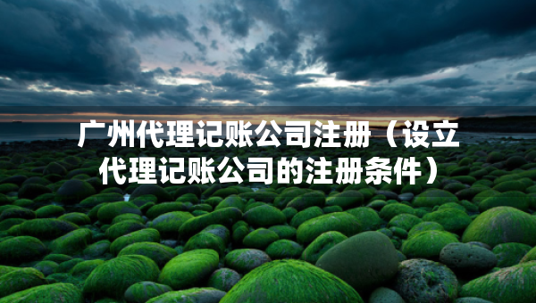 廣州代理記賬公司注冊（設(shè)立代理記賬公司的注冊條件）