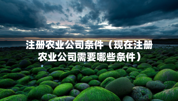 注冊(cè)農(nóng)業(yè)公司條件（現(xiàn)在注冊(cè)農(nóng)業(yè)公司需要哪些條件）