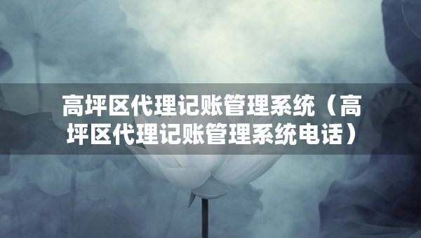 高坪區(qū)代理記賬管理系統(tǒng)（高坪區(qū)代理記賬管理系統(tǒng)電話）