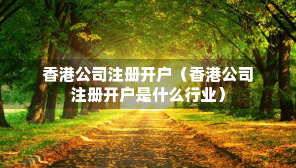 香港公司注冊(cè)開(kāi)戶（香港公司注冊(cè)開(kāi)戶是什么行業(yè)）