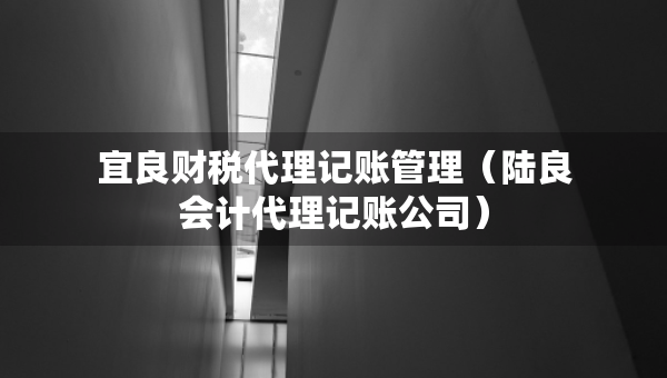 宜良財稅代理記賬管理（陸良會計代理記賬公司）